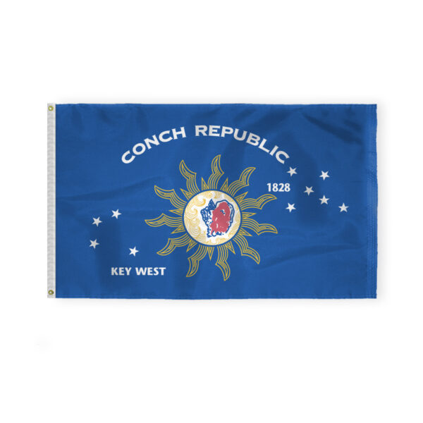 AGAS Conch Republic Flag 3x5 ft 200D Nylon