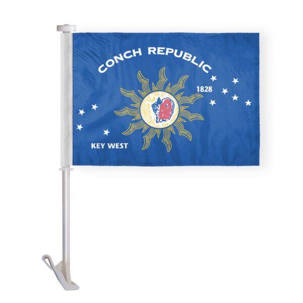 AGAS Conch Republic Car Flag Premium 10.5x15 inch