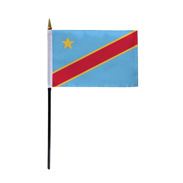 AGAS Democratic Republic of Congo Flag 4x6 inch