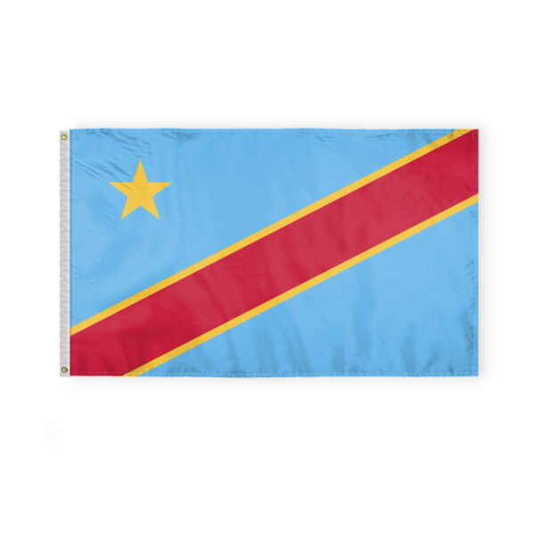 AGAS Democratic Republic of Congo Flag 3x5 ft Double