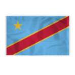 AGAS Democratic Republic of Congo Flag 5x8 ft 200D Nylon