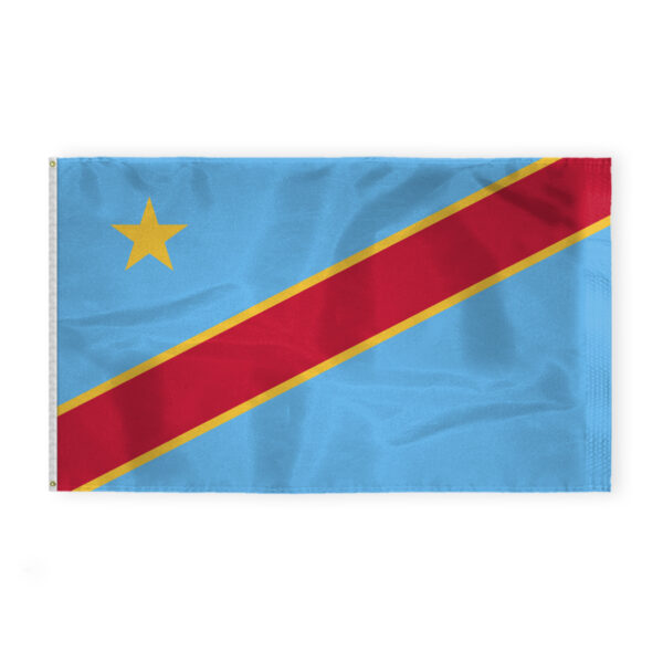 AGAS Democratic Republic of Congo Flag 6x10 ft 200D