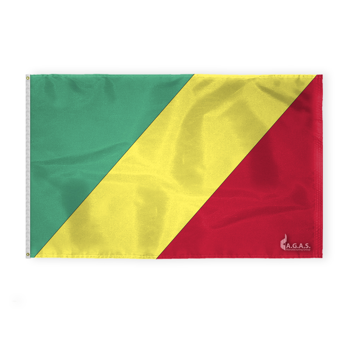 AGAS Republic of Congo Flag 5x8 ft 200D Nylon