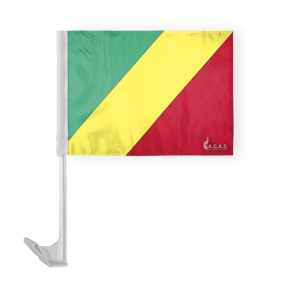 AGAS Republic of Congo Car Flag 12x16 inch