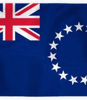 AGAS Cook Islands Nautical Flag 12x18 inch Mini Cook Islands