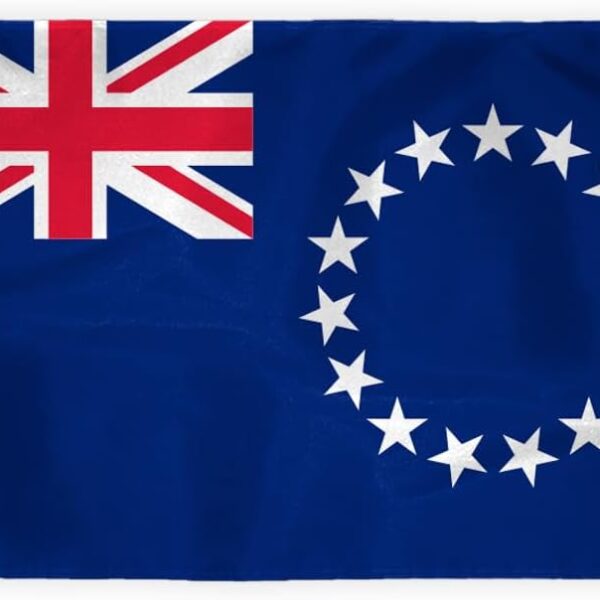 AGAS Cook Islands Flag 2x3 ft Outdoor 200D Nylon