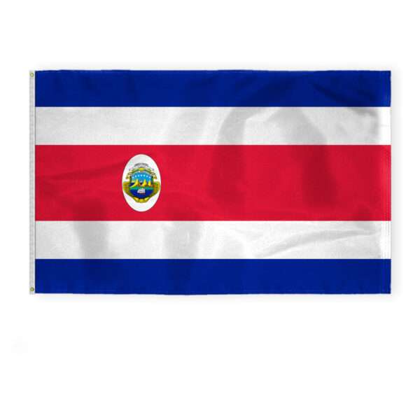 AGAS Republic of Costa Rica National Flag 5x8 ft 200D Nylon