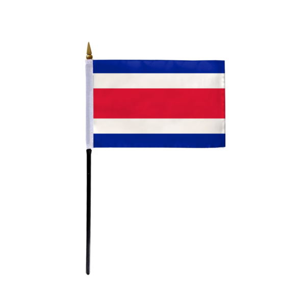 AGAS Small Costa Rica Flag no Seal 4x6 inch mounted