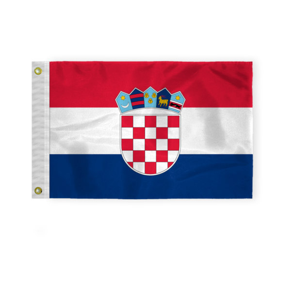 AGAS Croatia 12x18 inch Mini Croatia Flag 200D Nylon