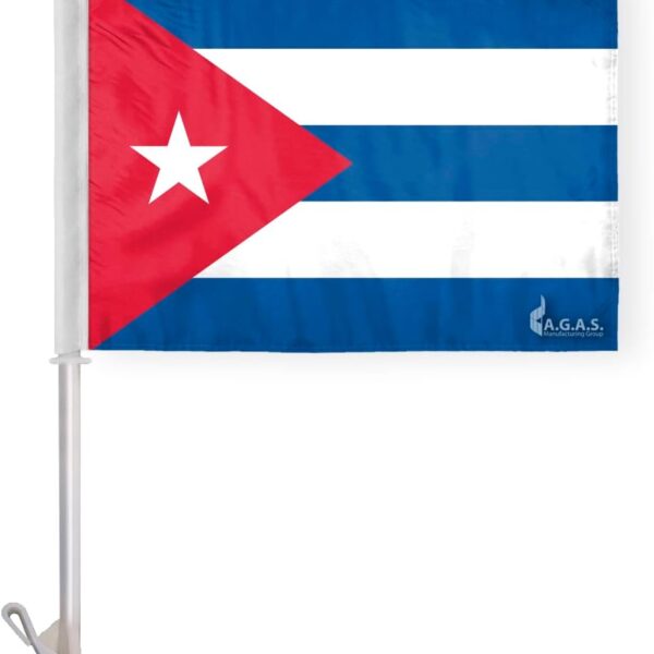 AGAS Cuba Premium Car Flag - 10.5x15 inch