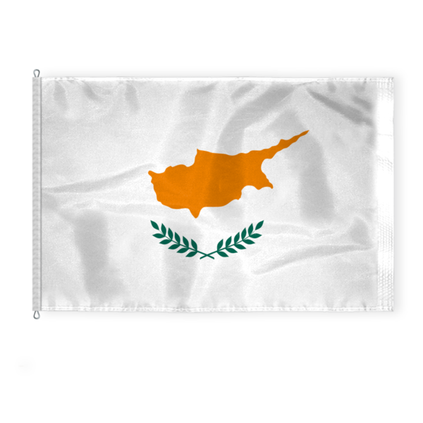 AGAS Large Cyprus Flag 8x12 ft - Printed Single Sided on 200D Nylon