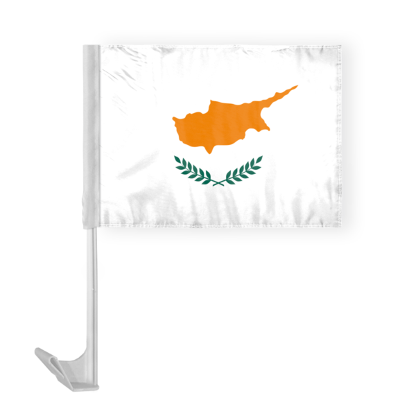 AGAS Cyprus Car Flag 12x16 inch