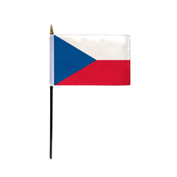 AGAS Small Czech Republic Flag 4x6 inch