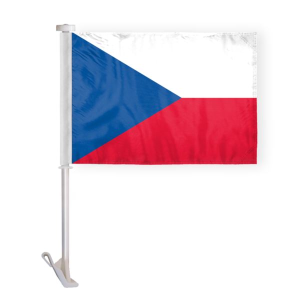 AGAS Czech Republic Car Flag 12x16 inch Polyester