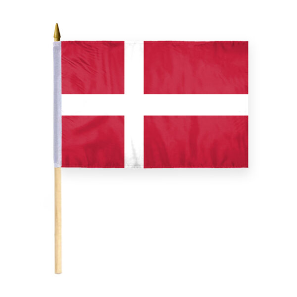 AGAS Denmark Stick Flag 12x18 inch