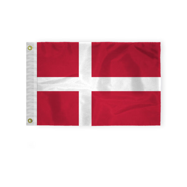 AGAS Denmark Mini Flag 12x18 inch - Printed Single Sided on 200D Nylon