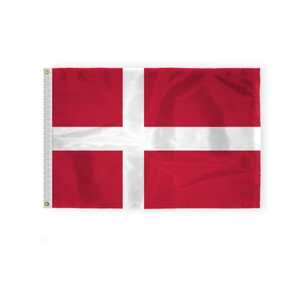 AGAS Denmark Flag 2x3 ft - Printed Single Sided on 200D Nylon