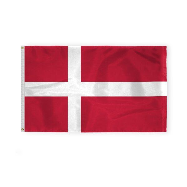 AGAS Denmark Flag 3x5 ft - Printed Single Sided on 200D Nylon