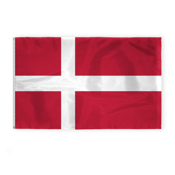 AGAS Denmark Flag 5x8 ft - Printed Single Sided on 200D Nylon