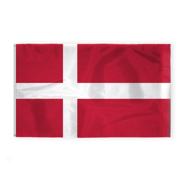 AGAS Denmark Flag 6x10 ft -Printed Single Sided on 200D Nylon