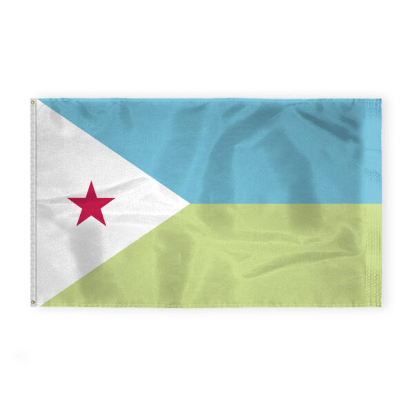 AGAS Djibouti Flag 6x10 ft 200D Nylon