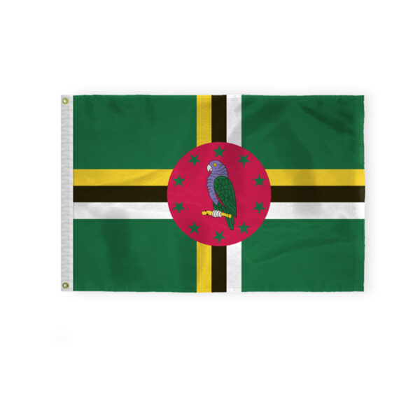 AGAS Dominica Flag 2x3 ft Outdoor 200D Nylon