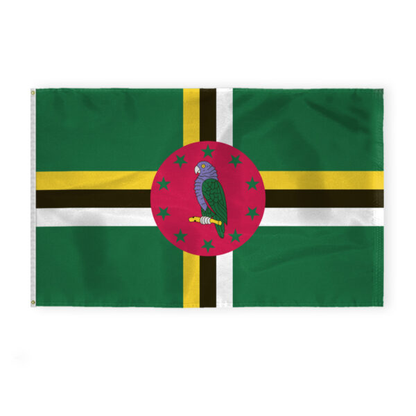 AGAS Dominica Flag 5x8 ft 200D Nylon
