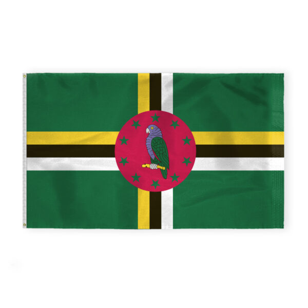 AGAS Dominica Flag 6x10 ft 200D Nylon