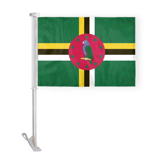 AGAS Dominica Car Flag Premium 10.5x15 inch