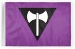 AGAS Lesbian Pride Motorcycle Flag 6x9 inch