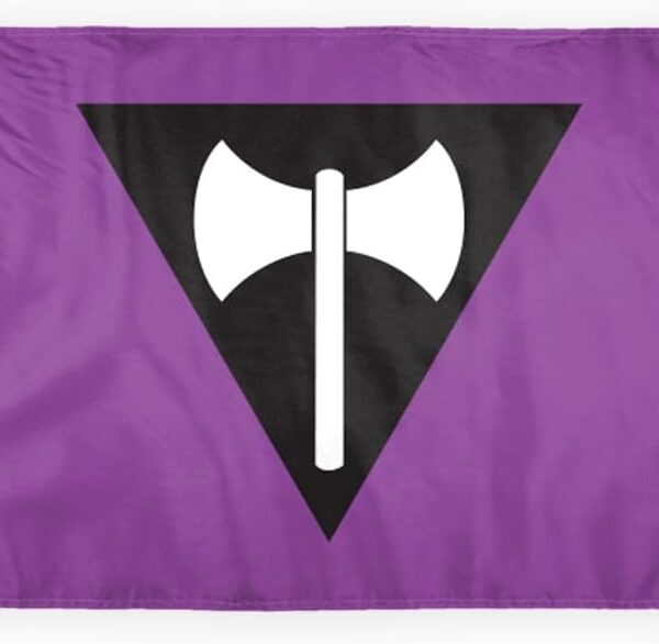 AGAS Lesbian Pride Motorcycle Flag 6x9 inch