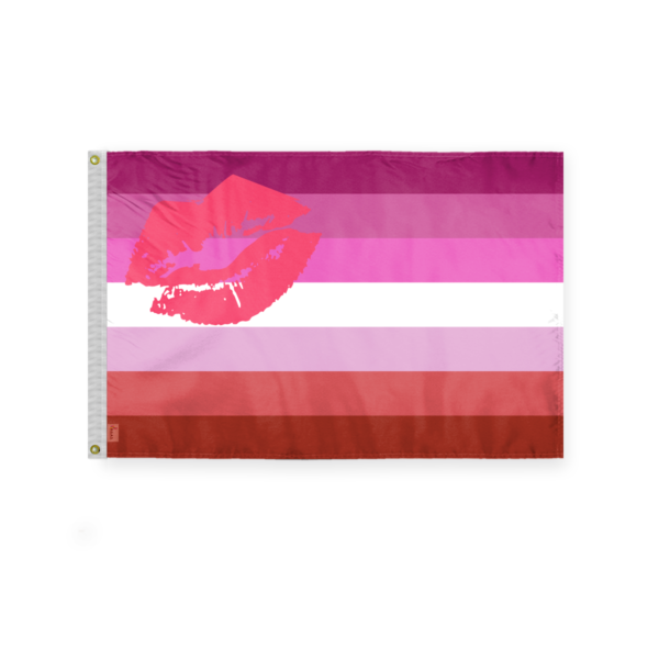 AGAS Lipstick Lesbian Pride Flag 3x5 Ft - Double Sided Polyester