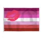 AGAS Large Lipstick Lesbian Pride Flag 10x15 Ft