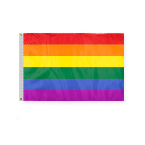 AGAS Rainbow Pride Flag 6 Stripes 2x3 ft