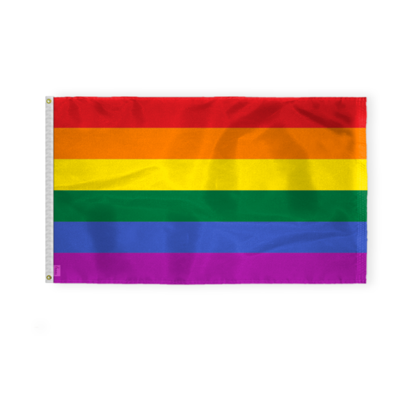 AGAS Rainbow Pride Flag 6 Stripes 3x5 ft