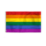5x8ft Rainbow Deluxe Sewn Flag