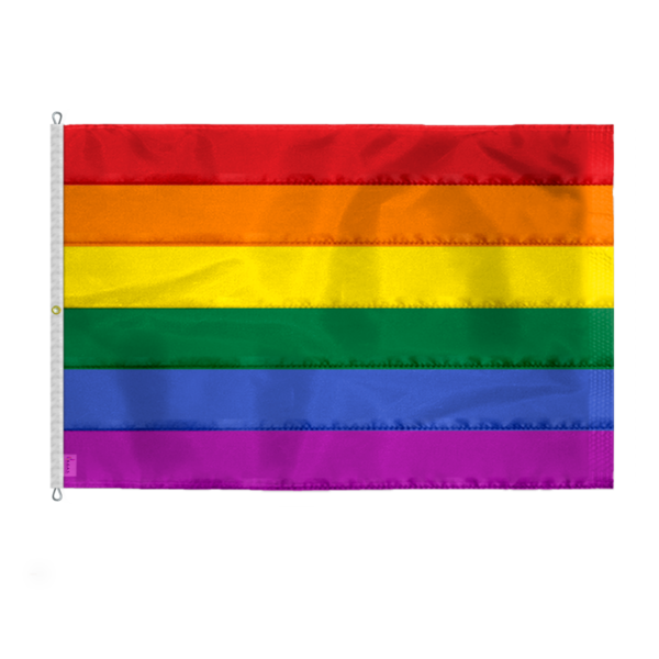 AGAS Flags 8' x 12' Rainbow Pride Deluxe Sewn Flag