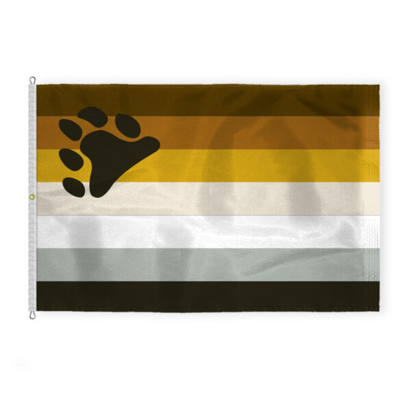AGAS Bear Pride Flag Bear Paw Flag 10x15 ft - Printed Single Sided on 200D Nylon