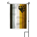 AGAS Bear Pride Applique & Embroidered Garden Flag 12"x18" inch