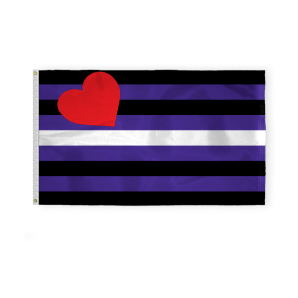 AGAS Leather Pride Flag 3x5 ft - Printed Single Sided on 200D Nylon