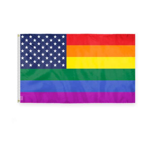 AGAS New Old Glory Pride Flag 3x5 Ft - Polyester