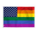 AGAS Large New Old Glory Pride Flag 8x12 Ft