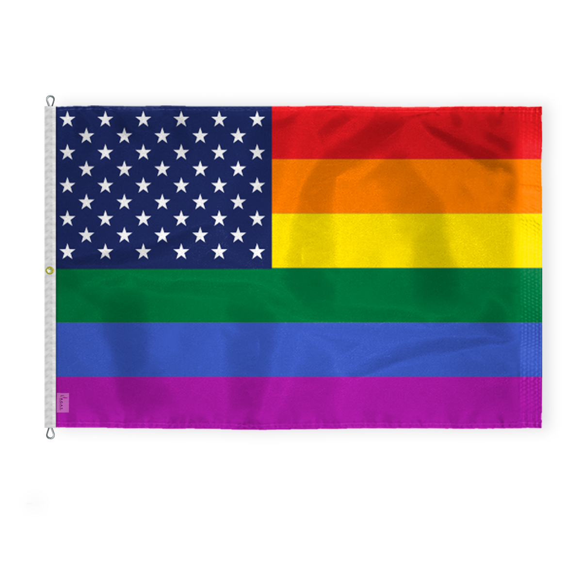 AGAS Large New Old Glory Pride Flag 8x12 Ft