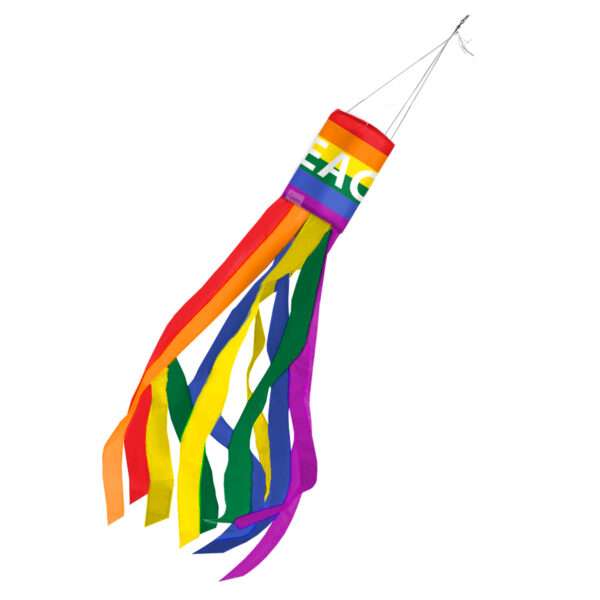AGAS Rainbow Peace Pride 60 inch Column Windsock