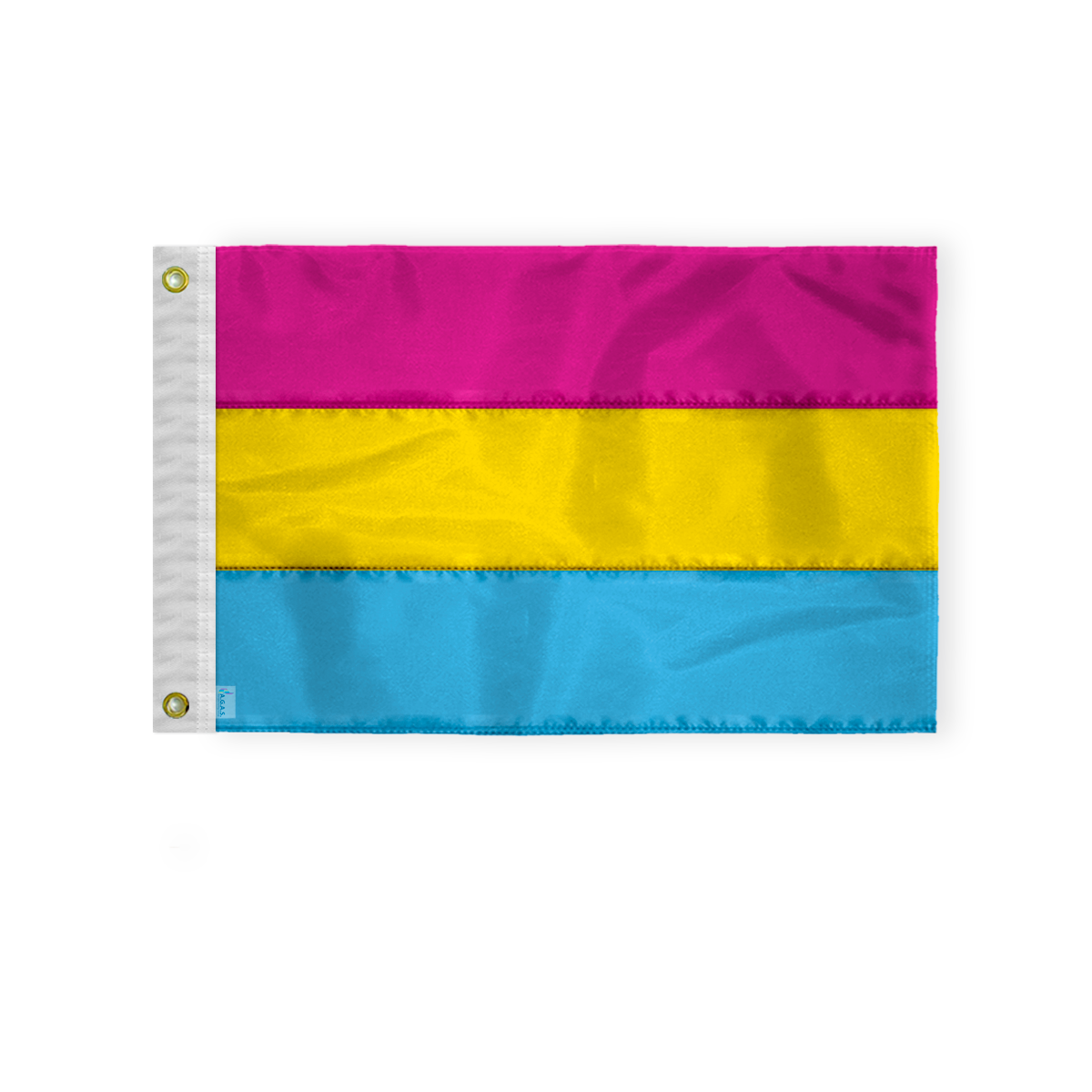 AGAS Pansexual Pan Pride Boat Nautical Flag 12x18 Inch