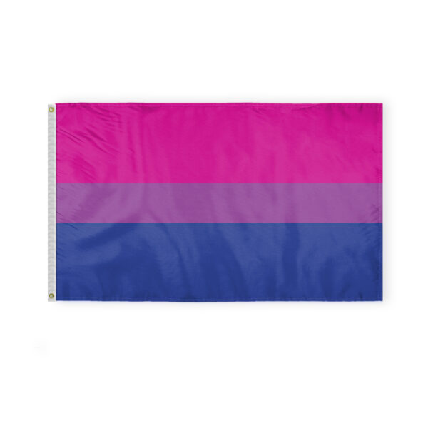 AGAS Bi Pride Flag 3x5 Ft - Double Sided Printed 200D Nylon
