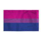 AGAS Large Bi Pride Flag 6x10 Ft - Double Sided Printed 200D Nylon