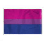 AGAS Large Bi Pride Flag 8x12 Ft - Double Sided Printed 200D Nylon