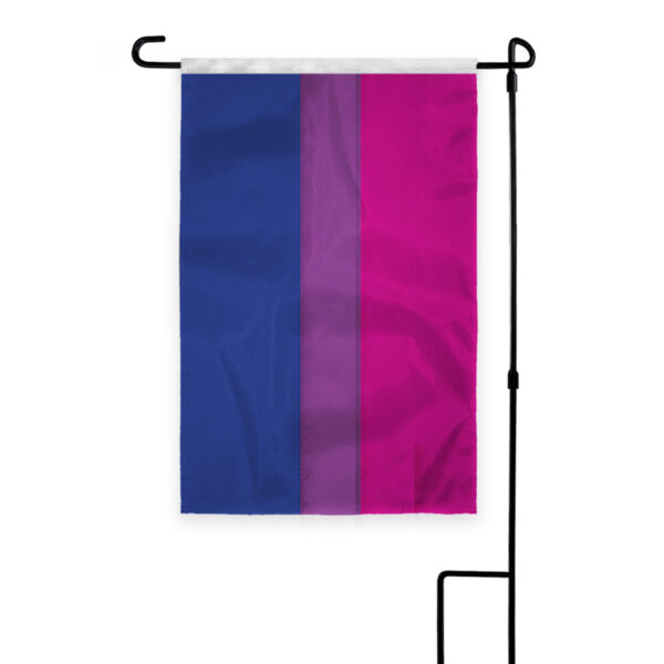 AGAS Bi Pride Applique & Embroidered Garden Flag 12"x18" inch