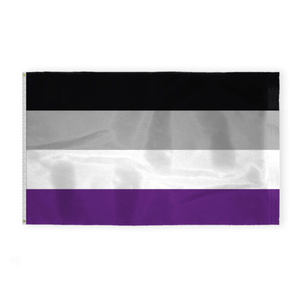 AGAS Large Asexual Pride Flag 6x10 Ft - Double Sided Printed 200D Nylon